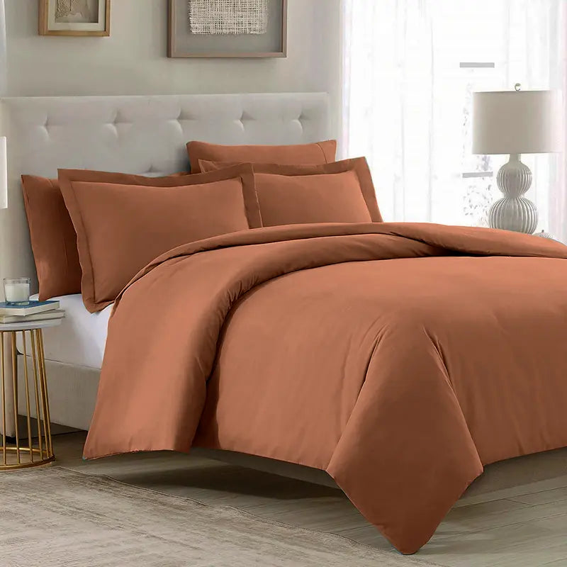 Mellanni Duvet Cover Set - 5-Pc Iconic Collection - Soft