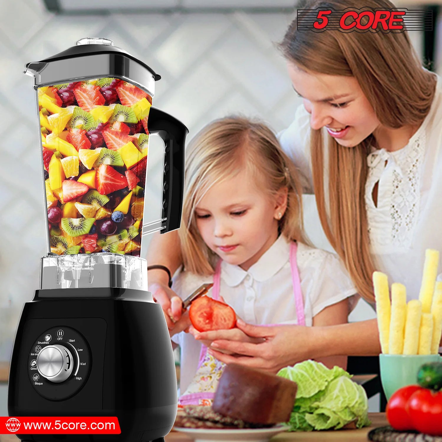 5Core Juicer Blender Machines 2000W High-Speed