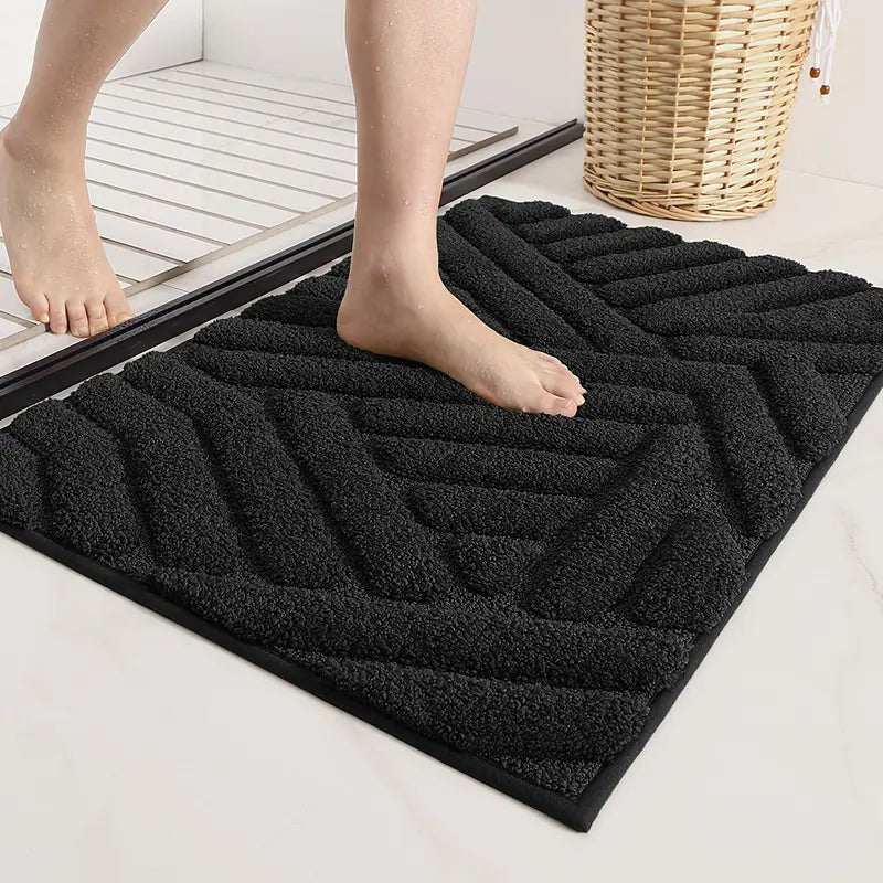 Bathroom Rugs - Water-Absorbent Microfiber Bath Mat