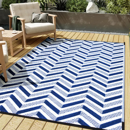 HUGEAR Outdoor Rug Mats, Large Waterproof Outdoor Area Rug