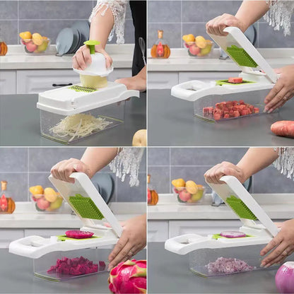 16 in1 Vegetable Chopper Set with Container 