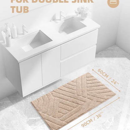 Bathroom Rugs - Water-Absorbent Microfiber Bath Mat