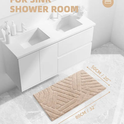 Bathroom Rugs - Water-Absorbent Microfiber Bath Mat