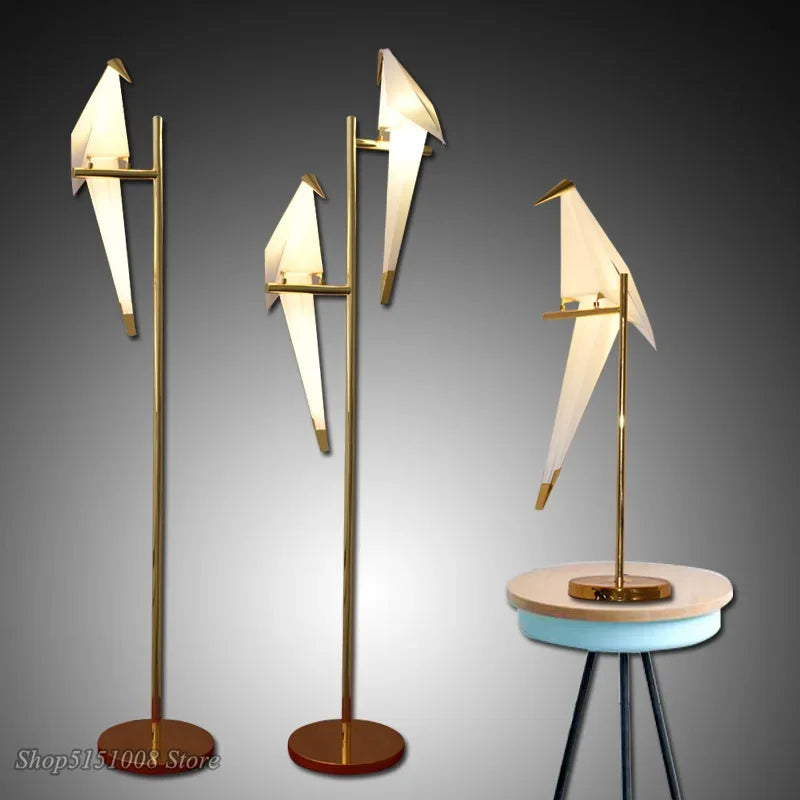 Bird Paper Floor Lamp 