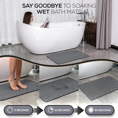 Della Premium Stone Bath Mat