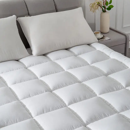 Mattress Pad Quilted Fitted Mattress Protector Cooling Pillow Top Mattress Cover