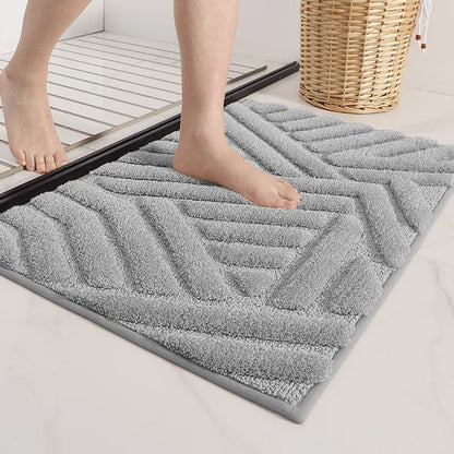 Bathroom Rugs - Water-Absorbent Microfiber Bath Mat