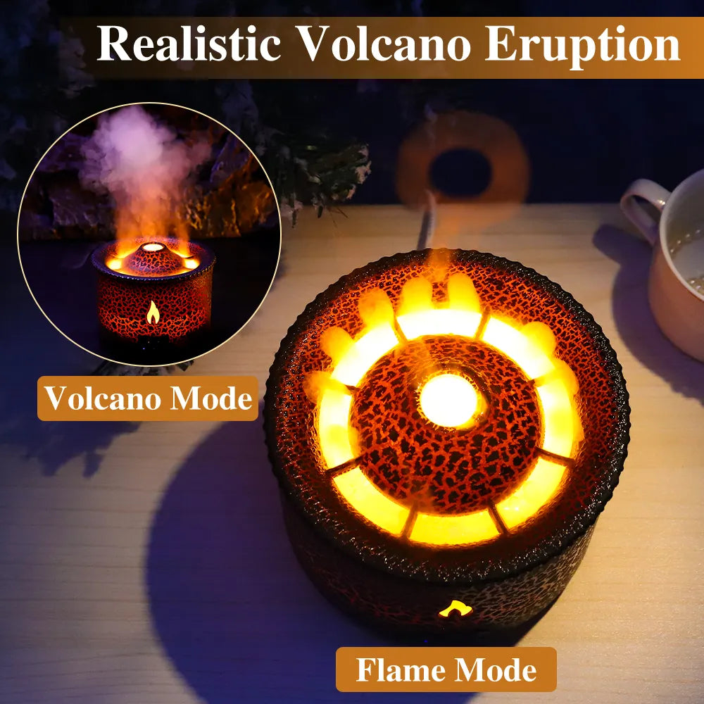 Vulkan Feuer Flamme Luftbefeuchter Aroma Diffusor Ätherisches Öl