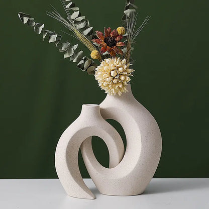 Nordische Interlock-Keramikvase