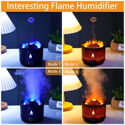 Vulkan Feuer Flamme Luftbefeuchter Aroma Diffusor Ätherisches Öl