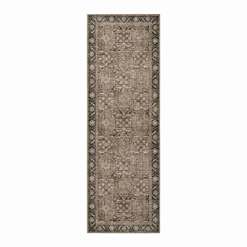 Lahome Vintage Hallway Runner, Kitchen Runner Rugs Non Skid Washable Runners for Hallways with Rubber Backing, Non Slip Runner Rugs for Entryway