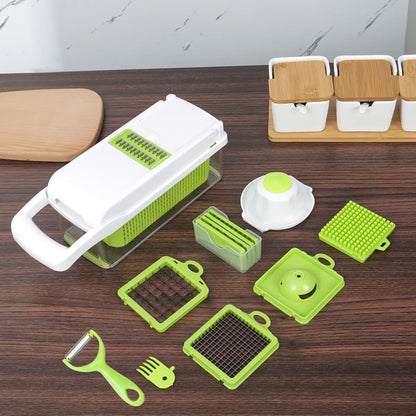 16 in1 Vegetable Chopper Set with Container 