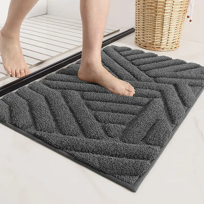 Bathroom Rugs - Water-Absorbent Microfiber Bath Mat