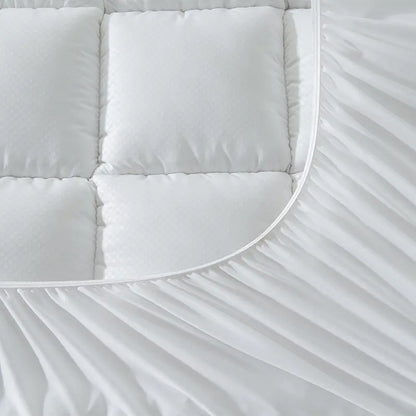 Mattress Pad Quilted Fitted Mattress Protector Cooling Pillow Top Mattress Cover