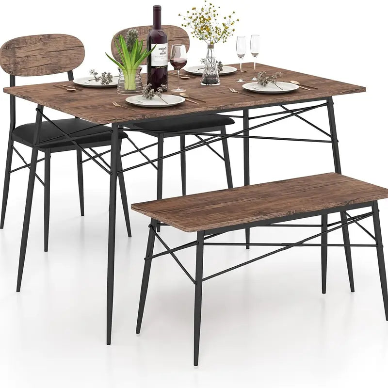 Giantex Dining Table Set, Kitchen Table, Dining Chairs