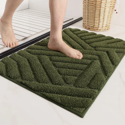 Bathroom Rugs - Water-Absorbent Microfiber Bath Mat