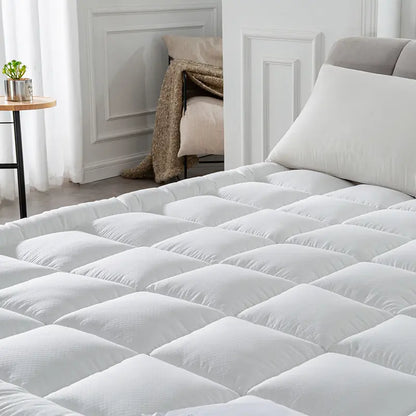 Mattress Pad Quilted Fitted Mattress Protector Cooling Pillow Top Mattress Cover