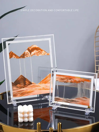 Rechteckiges Sandscape-Kunstdisplay