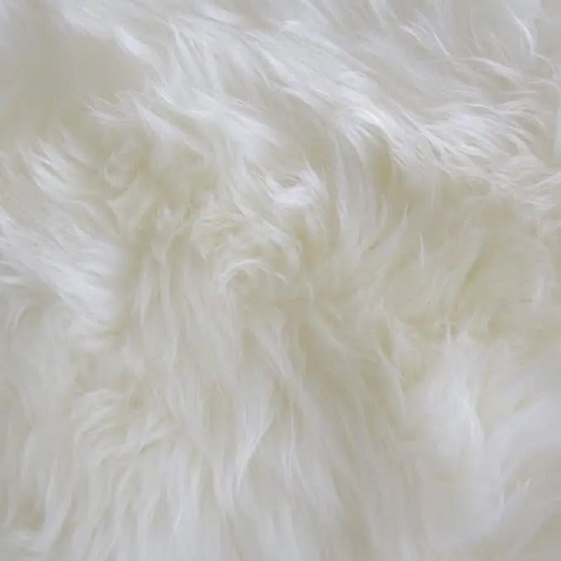 Wampii-Wh Genuine Sheep Fur Rug, Fluffy Shaggy Area Rug Ultra Soft, White Fuzzy Rug, Decor Throw Rugs for Bedroom, Kids Room, Living Room