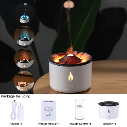 Vulkan Feuer Flamme Luftbefeuchter Aroma Diffusor Ätherisches Öl