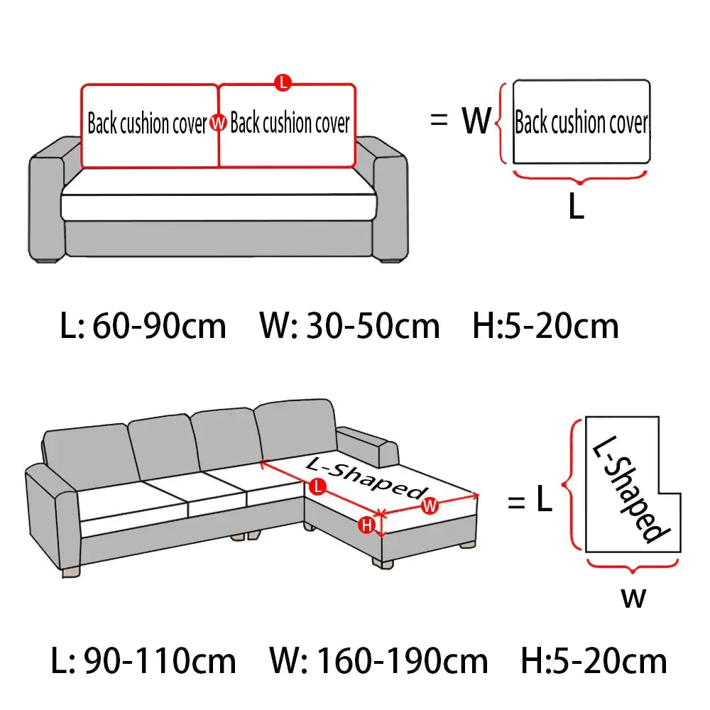 Wasserdichter Sofasitzkissenbezug