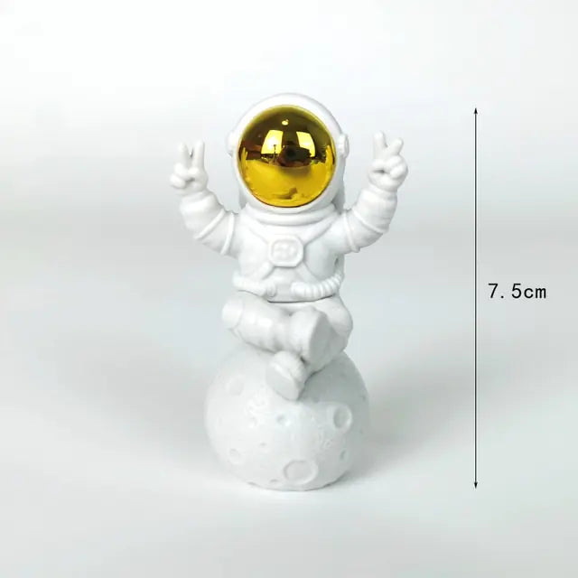 Wohndeko-Set mit Astronauten und Mond